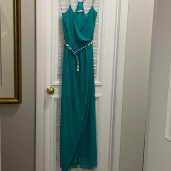 Zara Trafaluc turquoise dress size Small - Picture 2 of 5